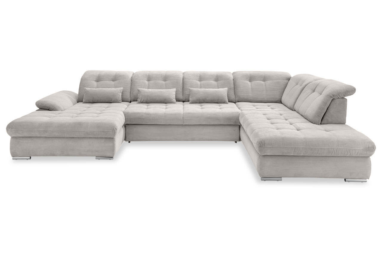 rigatti benformato wohnlandschaft rechts cordstoff 4802 silber frontansicht rigatti benformato wohnlandschaft rechts cordstoff 4802 silber frontansicht