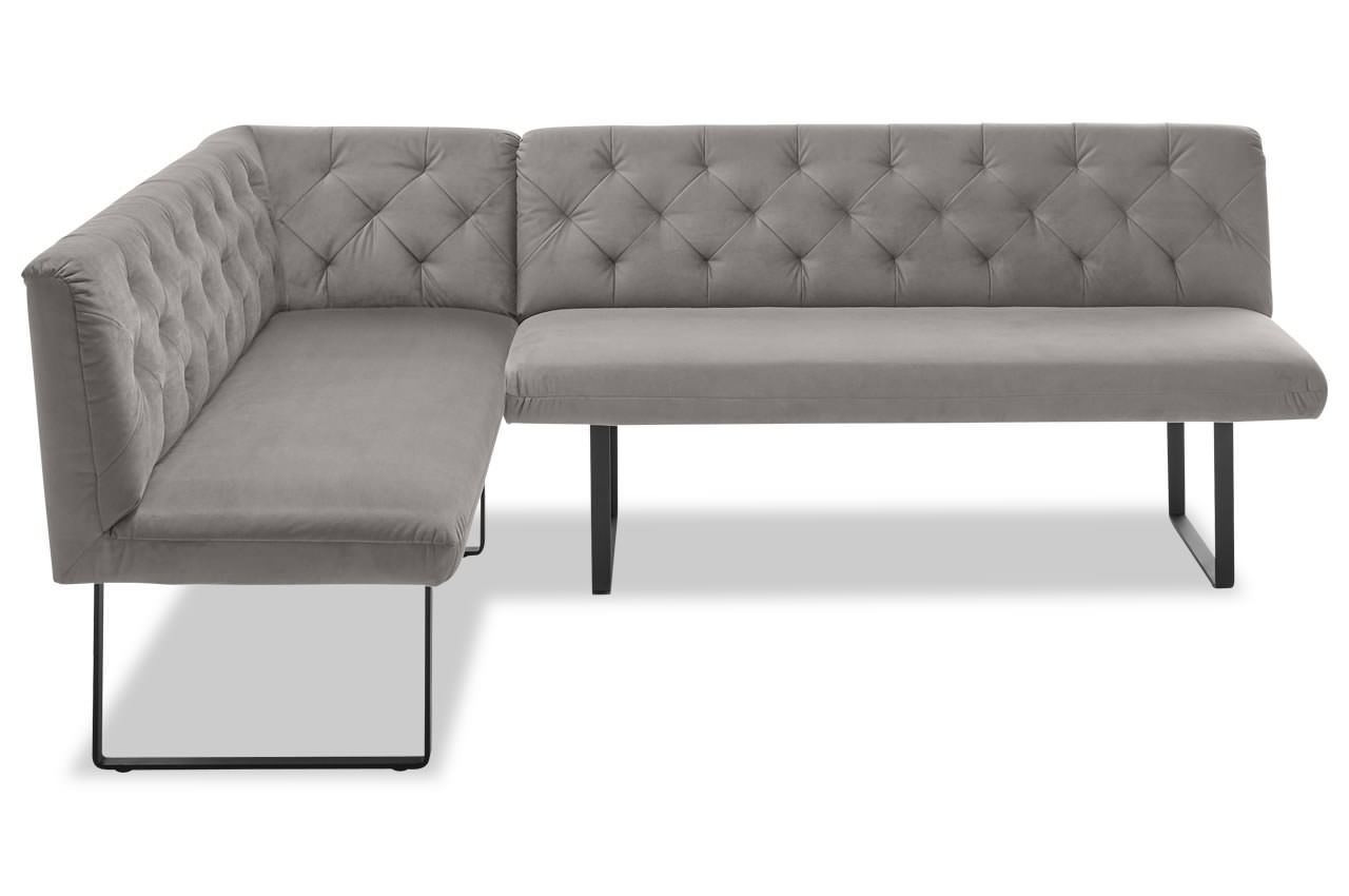 sixty candy eckbank variante links velvet silber frontansicht