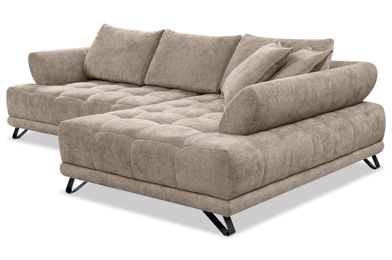 vinci ecksofa rechts stoff flow 02 taupe schraegansicht vinci ecksofa rechts stoff flow 02 taupe schraegansicht