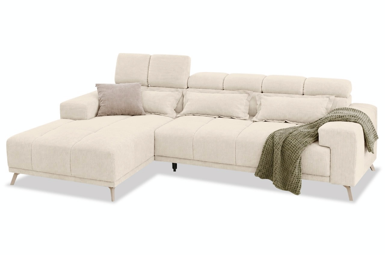 Ecksofa Sunday links mit elektrischer Sitztiefenverstellung Ecksofa Sunday links mit elektrischer Sitztiefenverstellung
