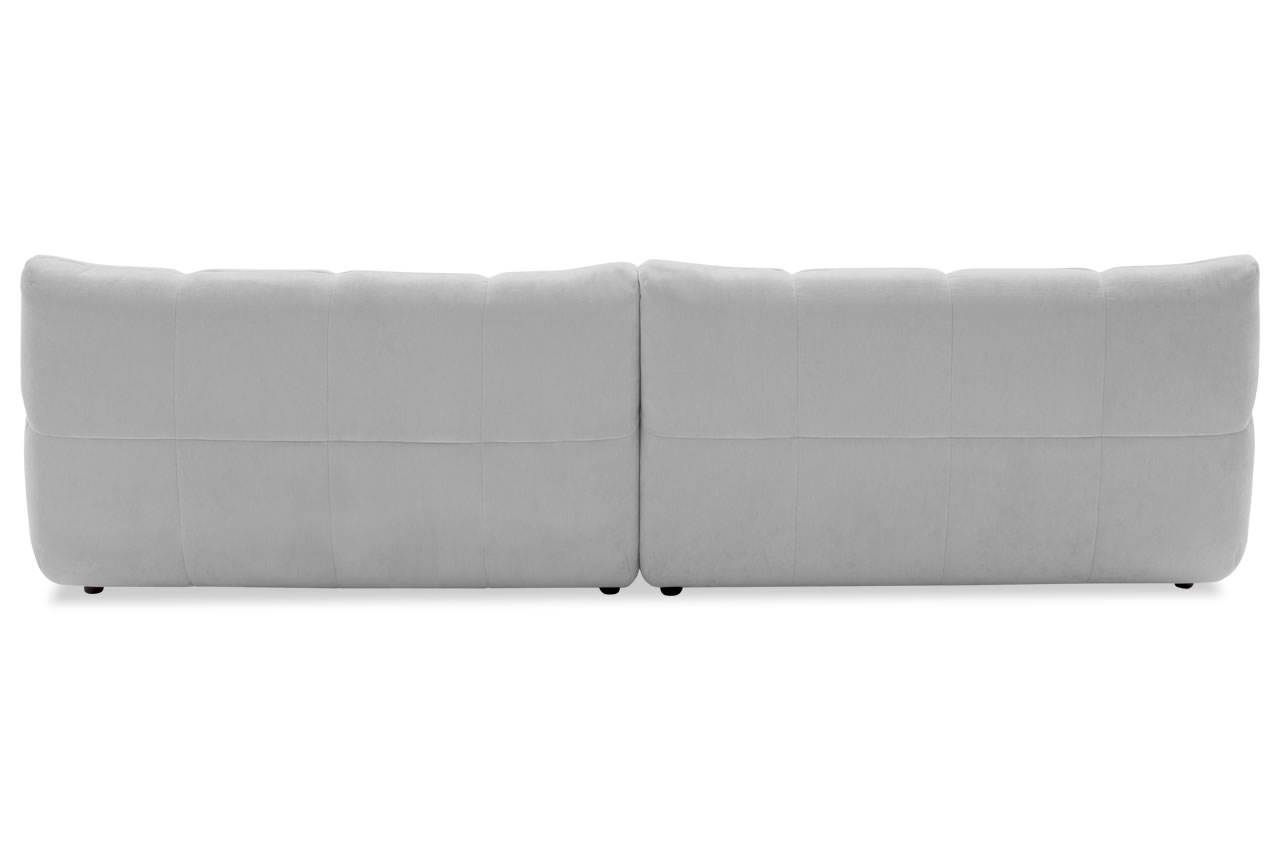 graceland ecksofa mit recamiere links roma platin rueckansicht frontal graceland ecksofa mit recamiere links roma platin rueckansicht frontal