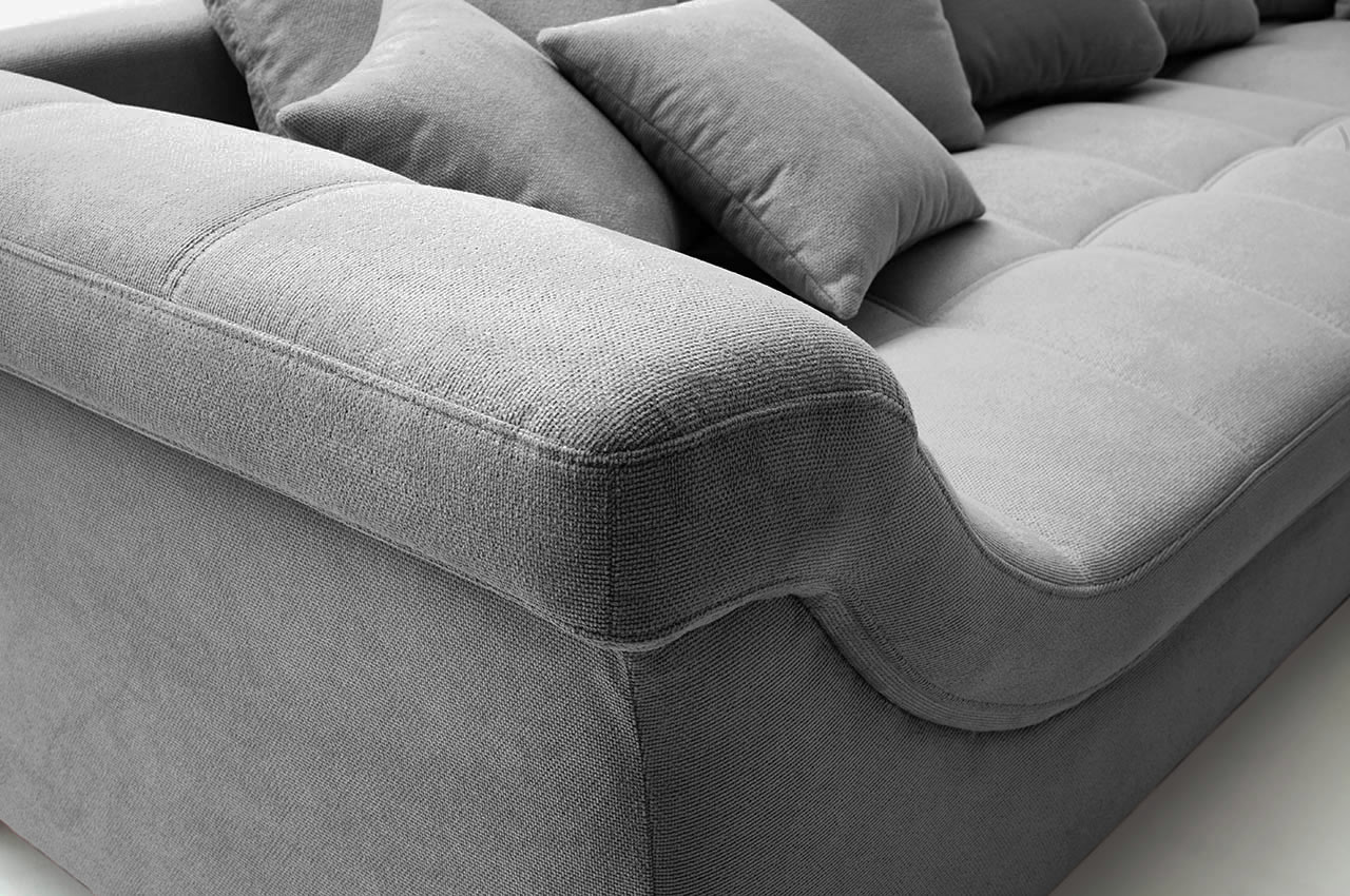 ecksofa bologna rechts stoff miami 06 rock detailbild lehne ecksofa bologna rechts stoff miami 06 rock detailbild lehne