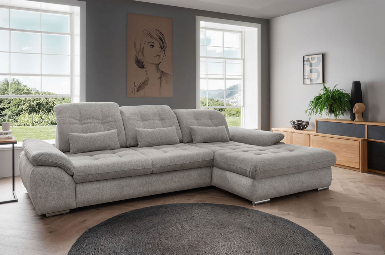 benformato ecksofa rigatti links corto 9753 silber milieu benformato ecksofa rigatti links corto 9753 silber milieu