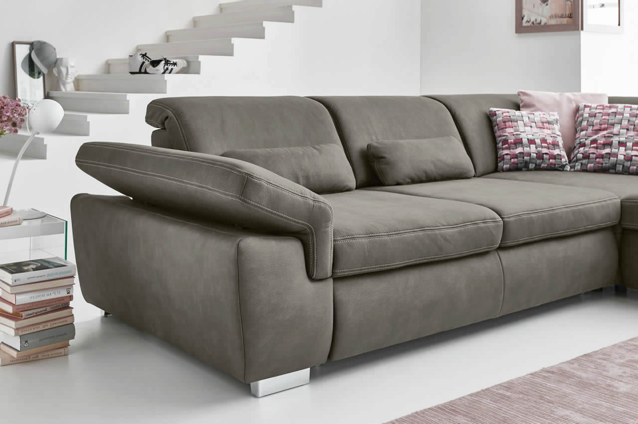 mp in17041 arvend ecksofa rechts mammut stone detailbild armteilverstellung