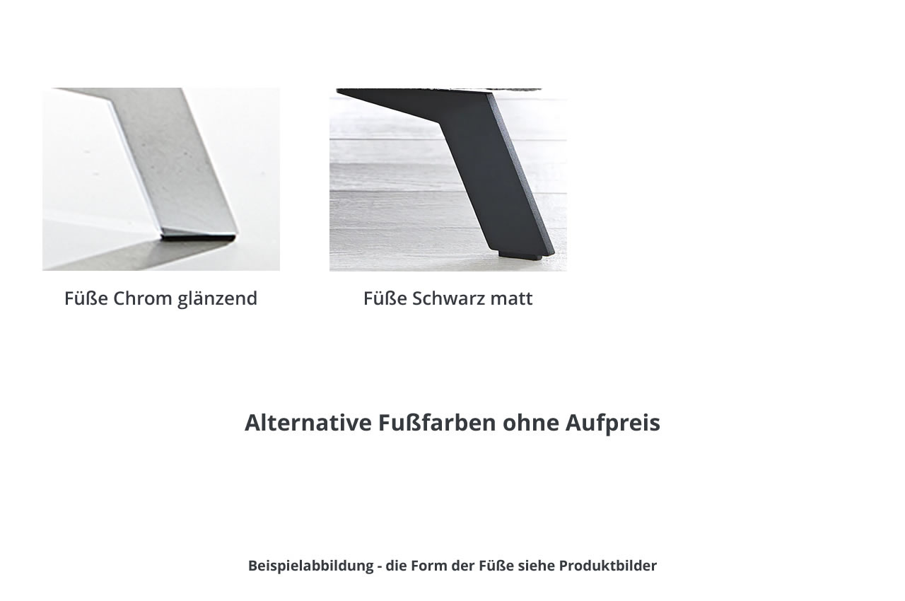 Fuesse Chrome Schwarz Matt