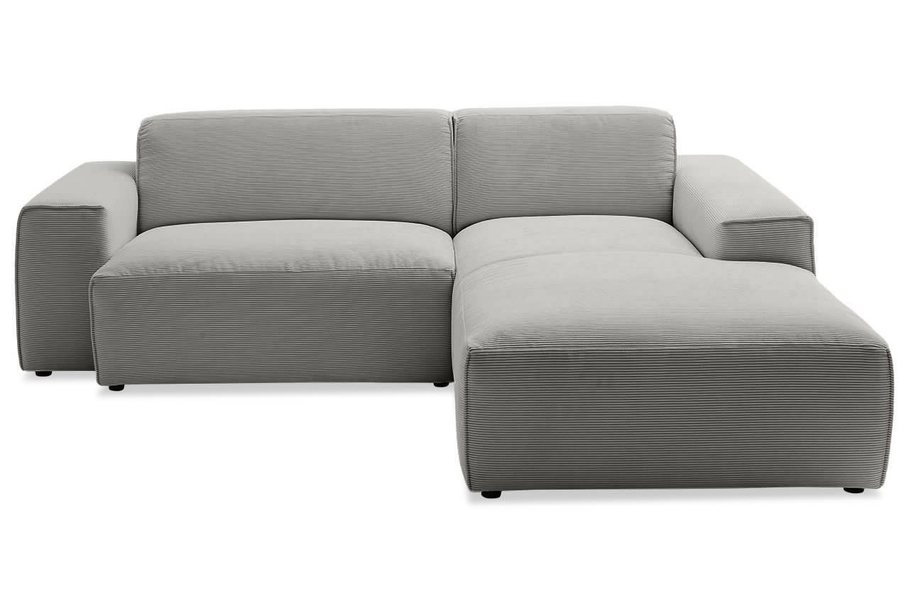 eastport ecksofa 1 5 sitzer variante rechts feincord grau frontansicht eastport ecksofa 1 5 sitzer variante rechts feincord grau frontansicht