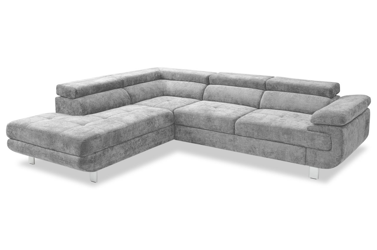 Ecksofa Lotus links mit Schlaffunktion und Bettkasten