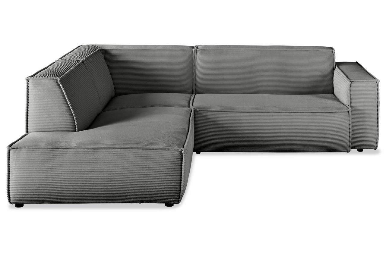 upper east ecksofa otm links cord dunkelgrau frontansicht upper east ecksofa otm links cord dunkelgrau frontansicht