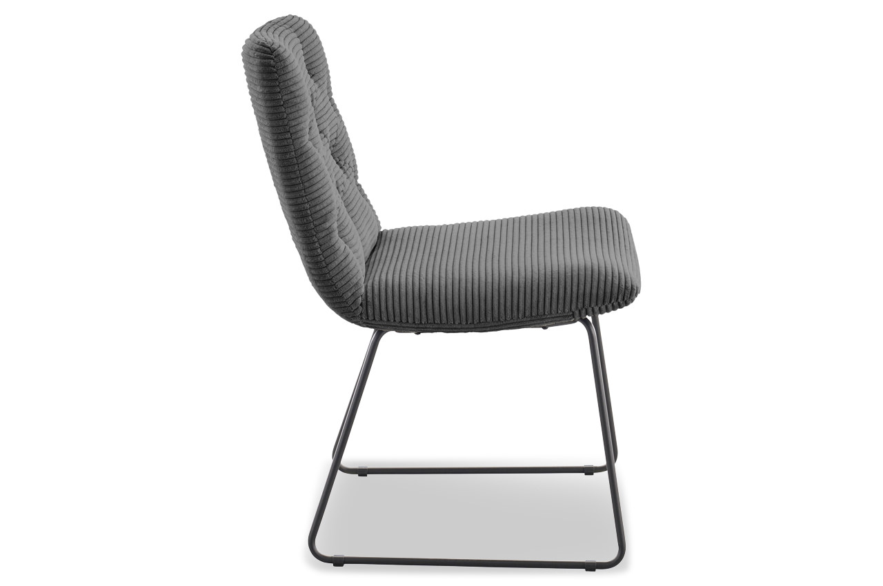 sixty stuhl von candy cord dunkelgrau seitenansicht sixty stuhl von candy cord dunkelgrau seitenansicht