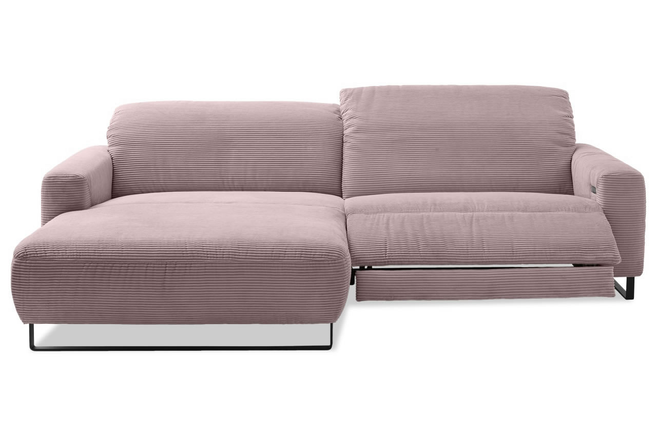 empire ecksofa links cord rosa relaxfunktion 1