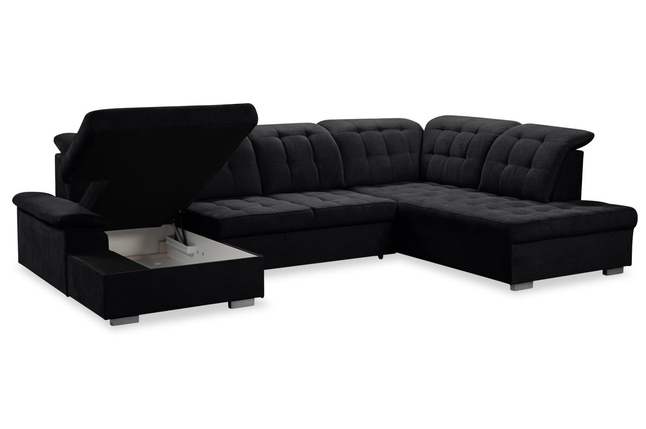 kordula wohnlandschaft rechts aston 18 schwarz bettkasten kordula wohnlandschaft rechts aston 18 schwarz bettkasten