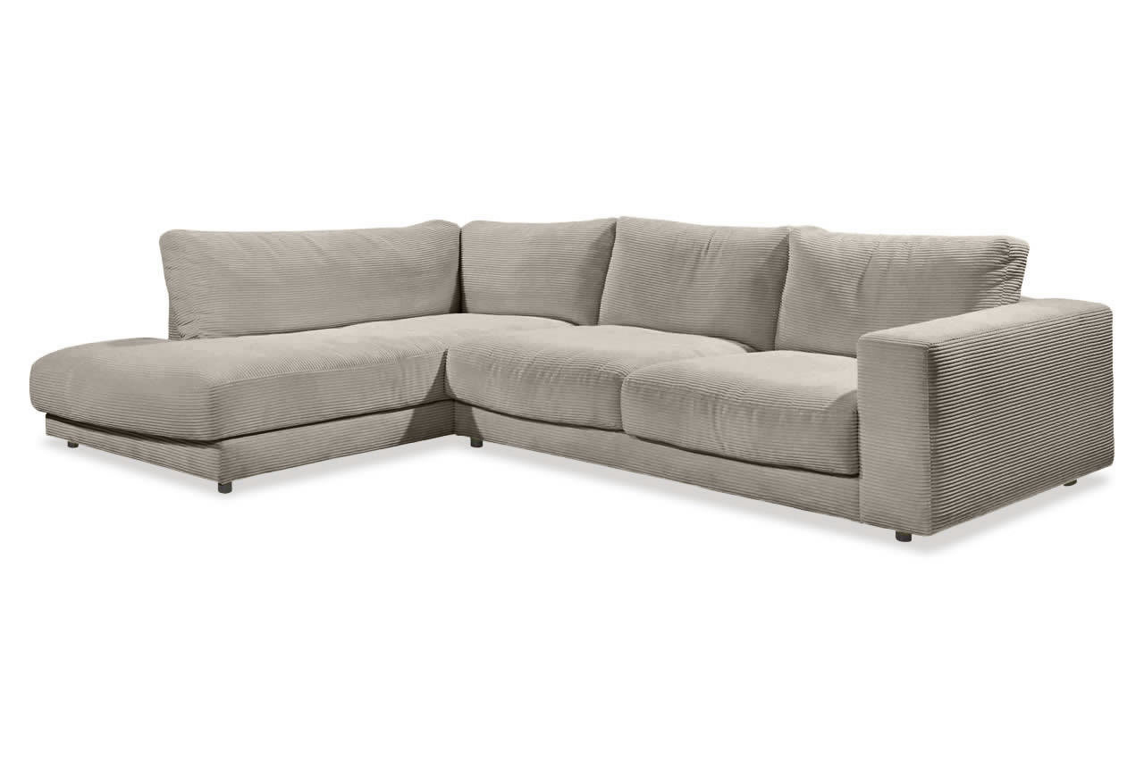 high end ecksofa links cord taupe 1