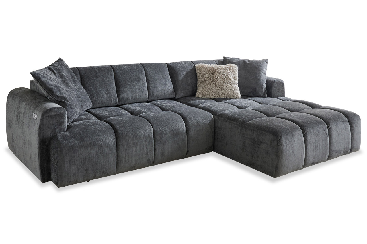 Ecksofa Rumba rechts mit elektrischer XXL Sitztiefenverstellung Ecksofa Rumba rechts mit elektrischer XXL Sitztiefenverstellung