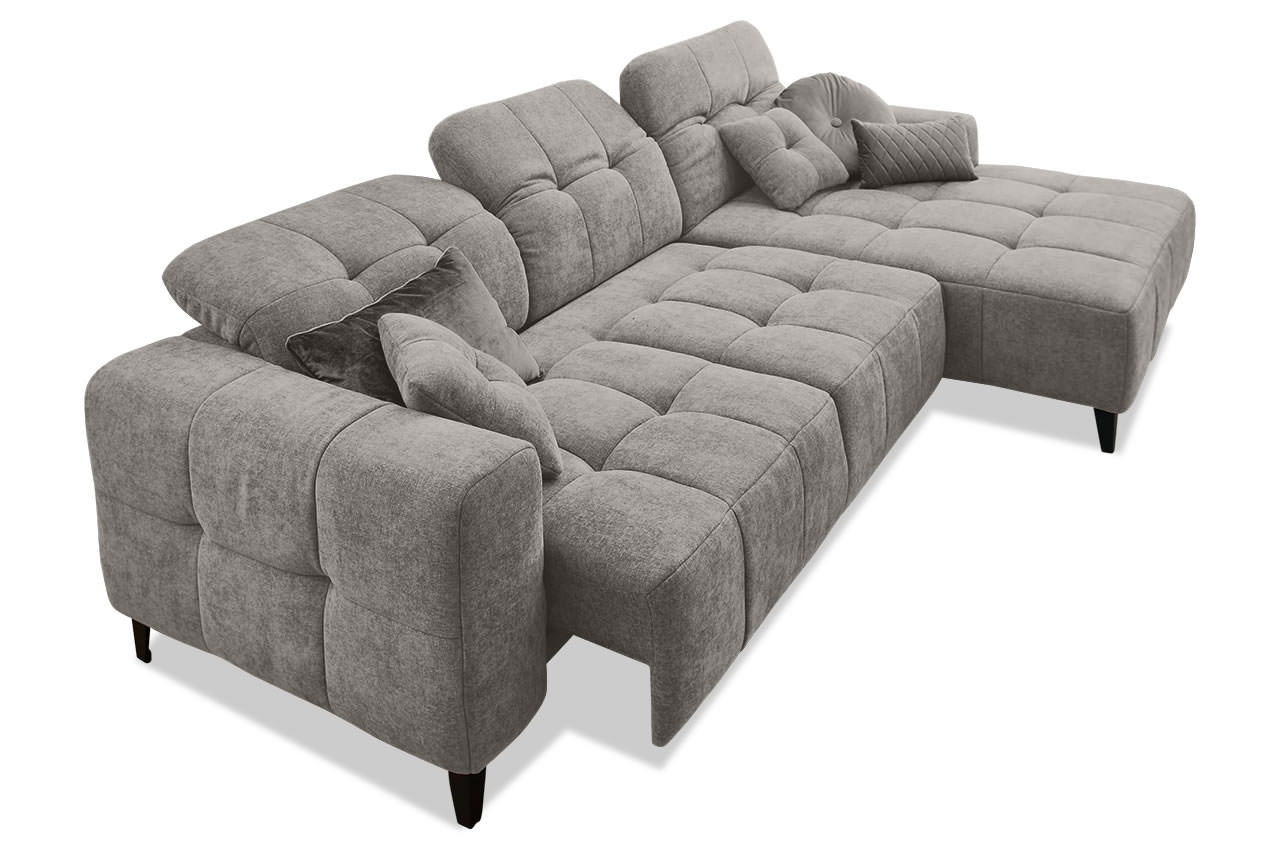 luguria ecksofa rechts 6170 grau mit motorischer sitztiefenverstellung luguria ecksofa rechts 6170 grau mit motorischer sitztiefenverstellung