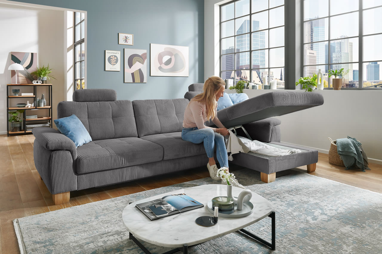 pp la19101 landart ewian ecksofa rechts cord anthrazit milieu mit bettkasten 2