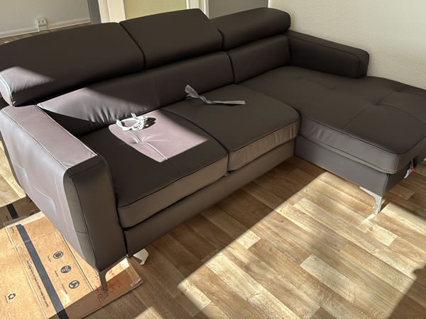 Kundenbild Ecksofa Sammy REC Leder COT07 LR M9003B
