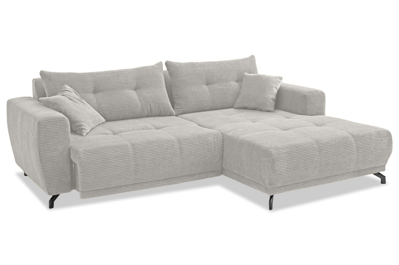 restato ecksofa rechts cord 4802 silber funktion restato ecksofa rechts cord 4802 silber funktion