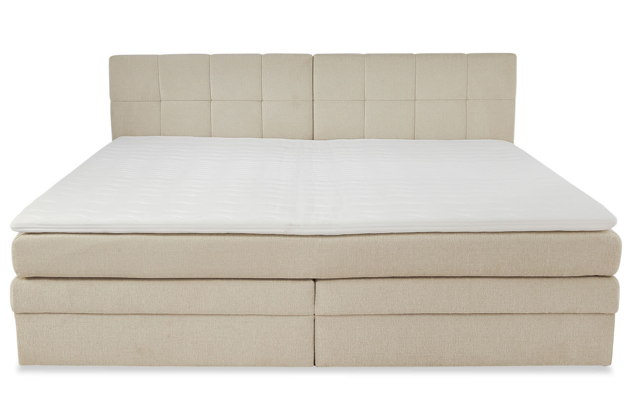 casa grande boxspringbett 240x200 stoff 444 17 beige frontansicht casa grande boxspringbett 240x200 stoff 444 17 beige frontansicht