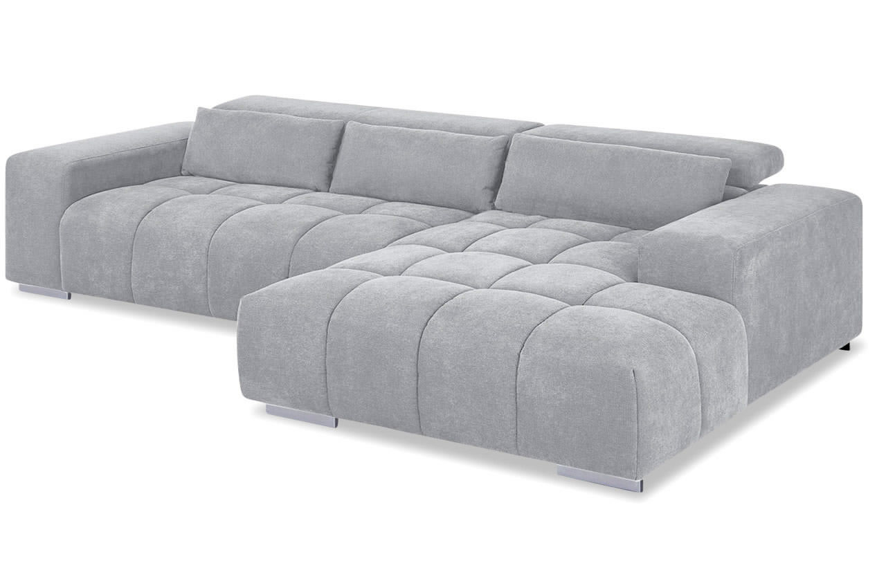 cotta orion ecksofa mit recamiere rechts f009 grau