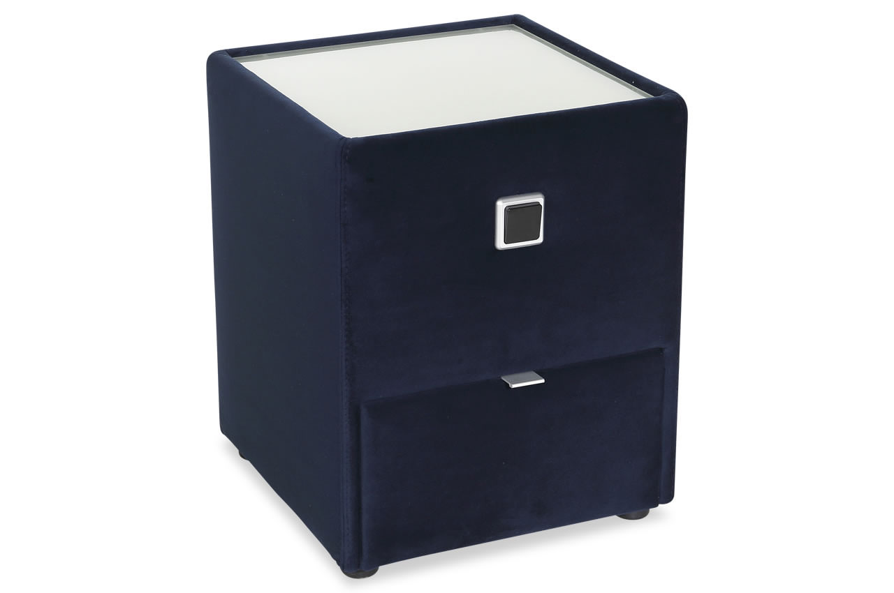 Samtvelour 372 02 Blau