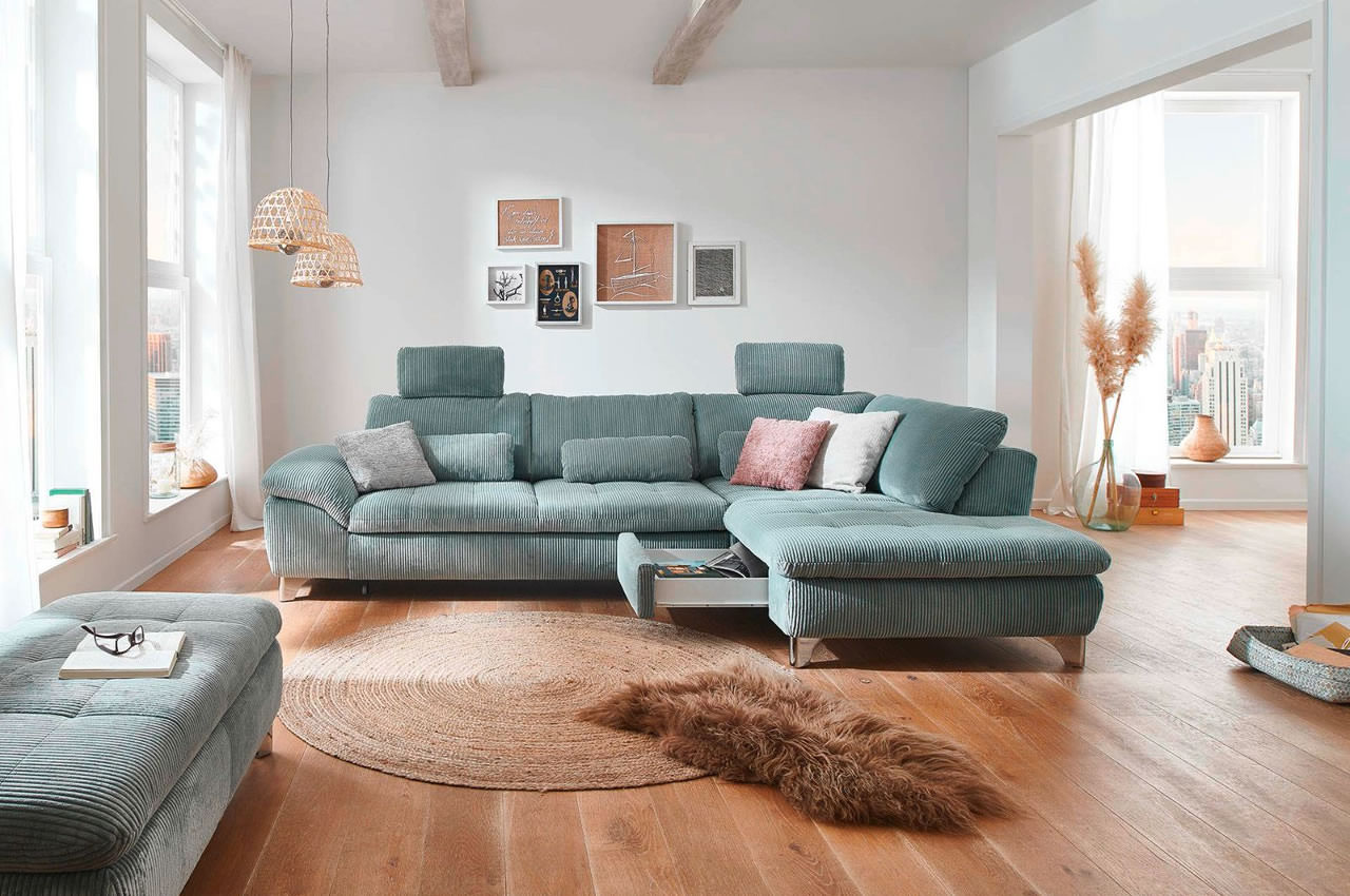 IN14007 Chatelet Cord Aqua Rechts 1