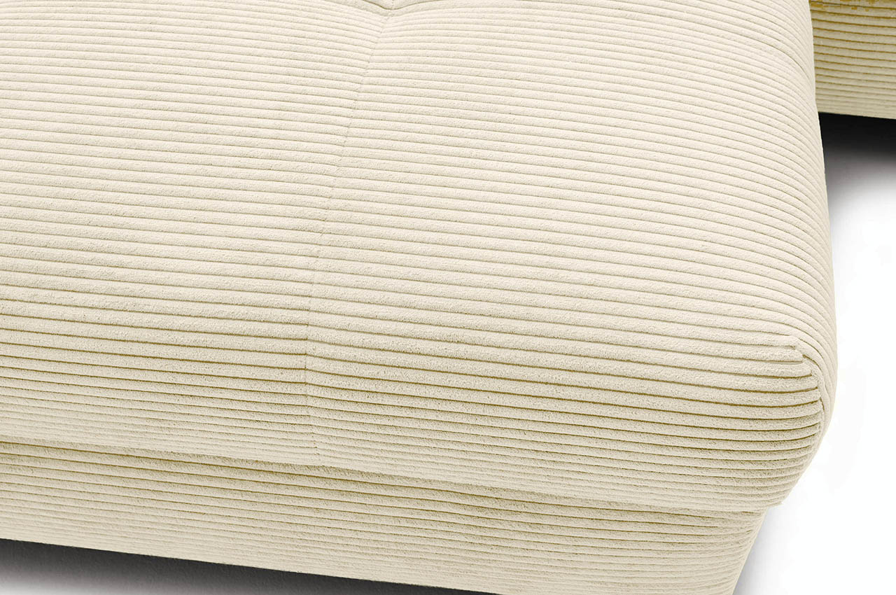 ecksofa mykonos links cord stripes 8622 creme detailbild ecksofa mykonos links cord stripes 8622 creme detailbild