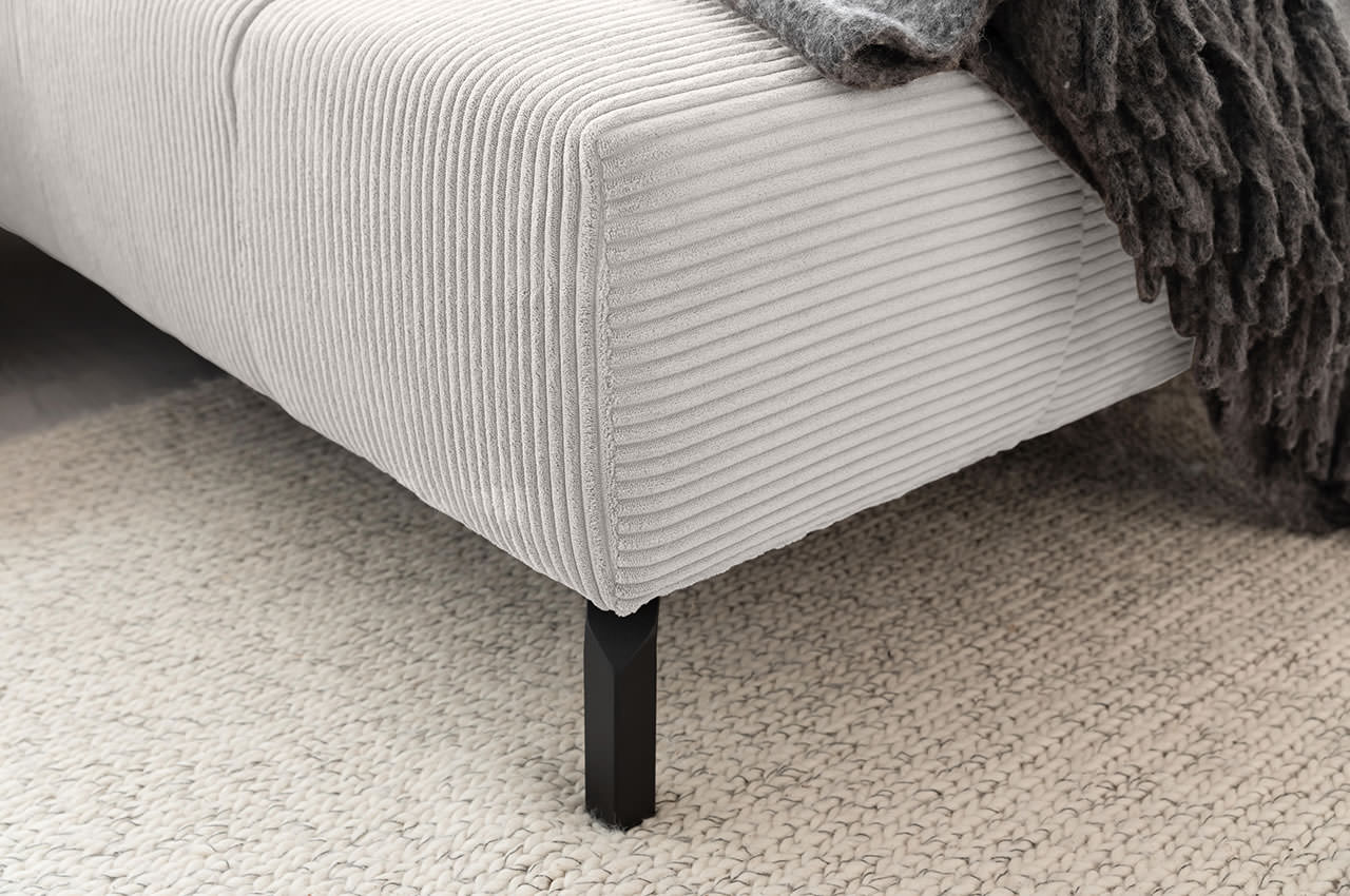 candy ecksofa rechts wilson xl cord hellgrau fuss detailbild candy ecksofa rechts wilson xl cord hellgrau fuss detailbild
