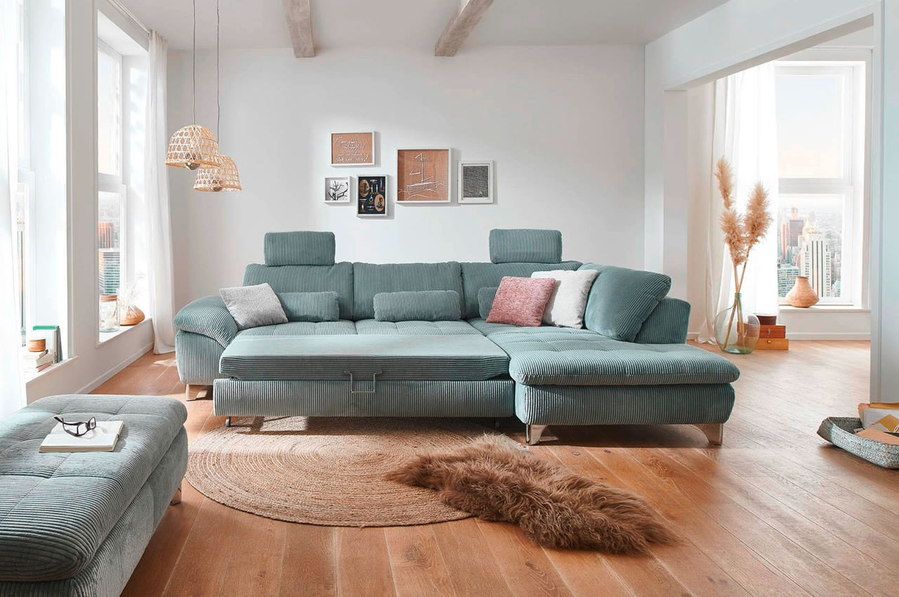 IN14007 Chatelet Cord Aqua Rechts 2