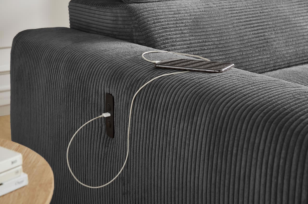 slider ecksofa variante rechts 426 09 grau detailbild