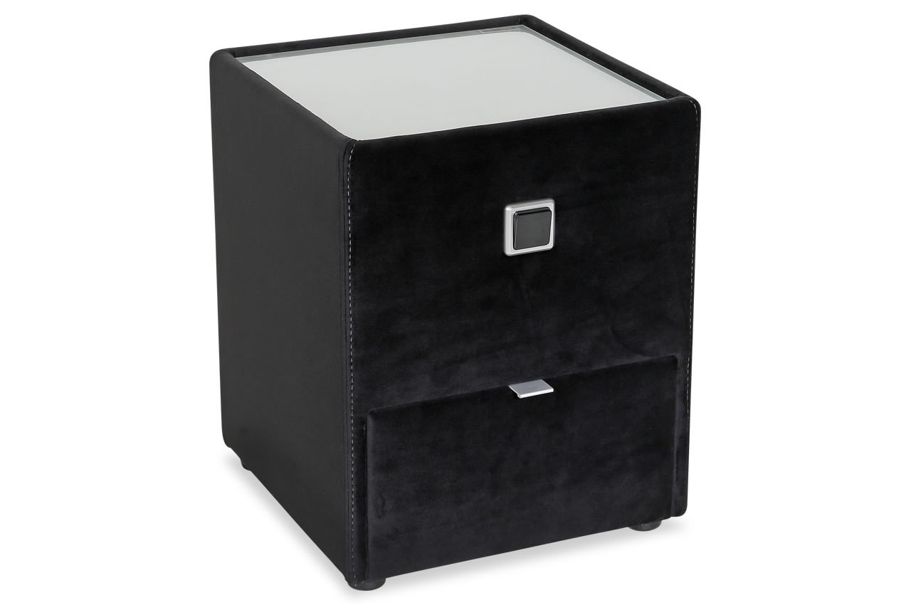 Samtvelour 372 06 Schwarz