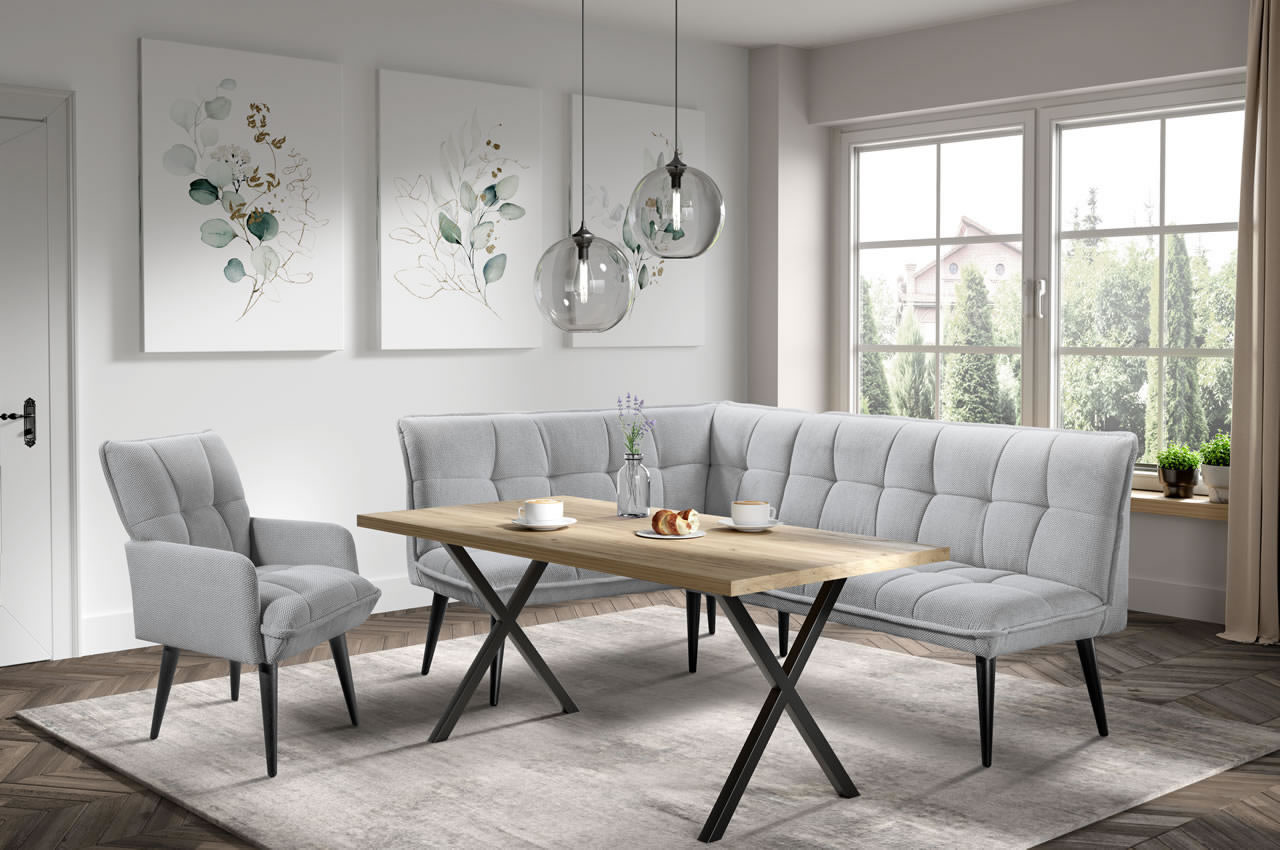 mocca eckbank kuechenbank links stoff dunbar 35 silber ambiente mocca eckbank kuechenbank links stoff dunbar 35 silber ambiente