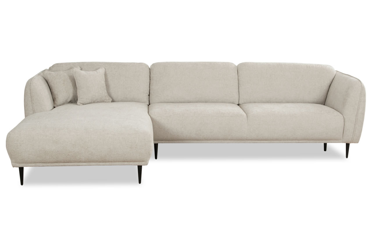 Ecksofa Kelmis links Ottomane 90cm 671 Beige Ecksofa Kelmis links Ottomane 90cm 671 Beige