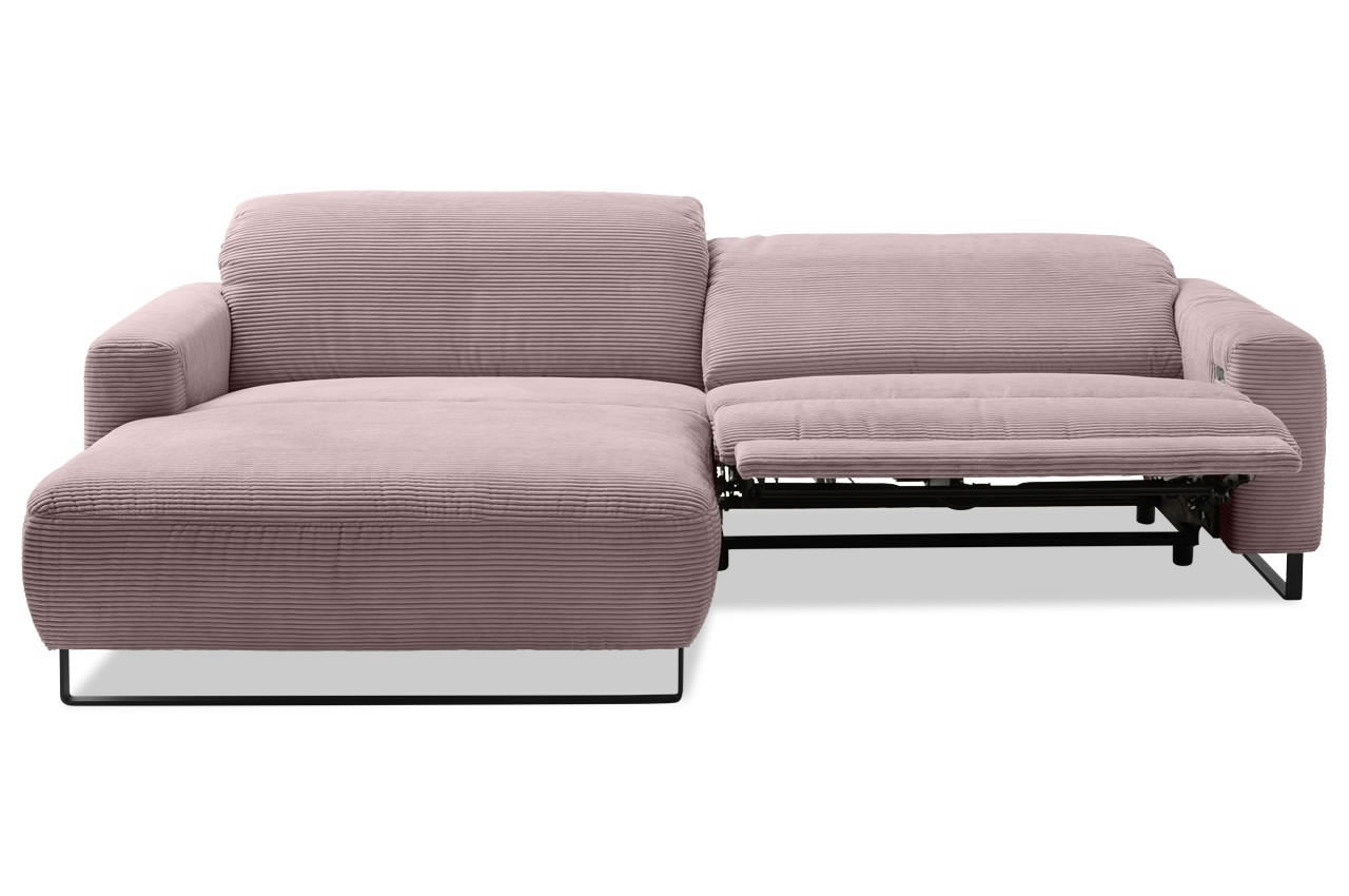 empire ecksofa links cord rosa relaxfunktion 2