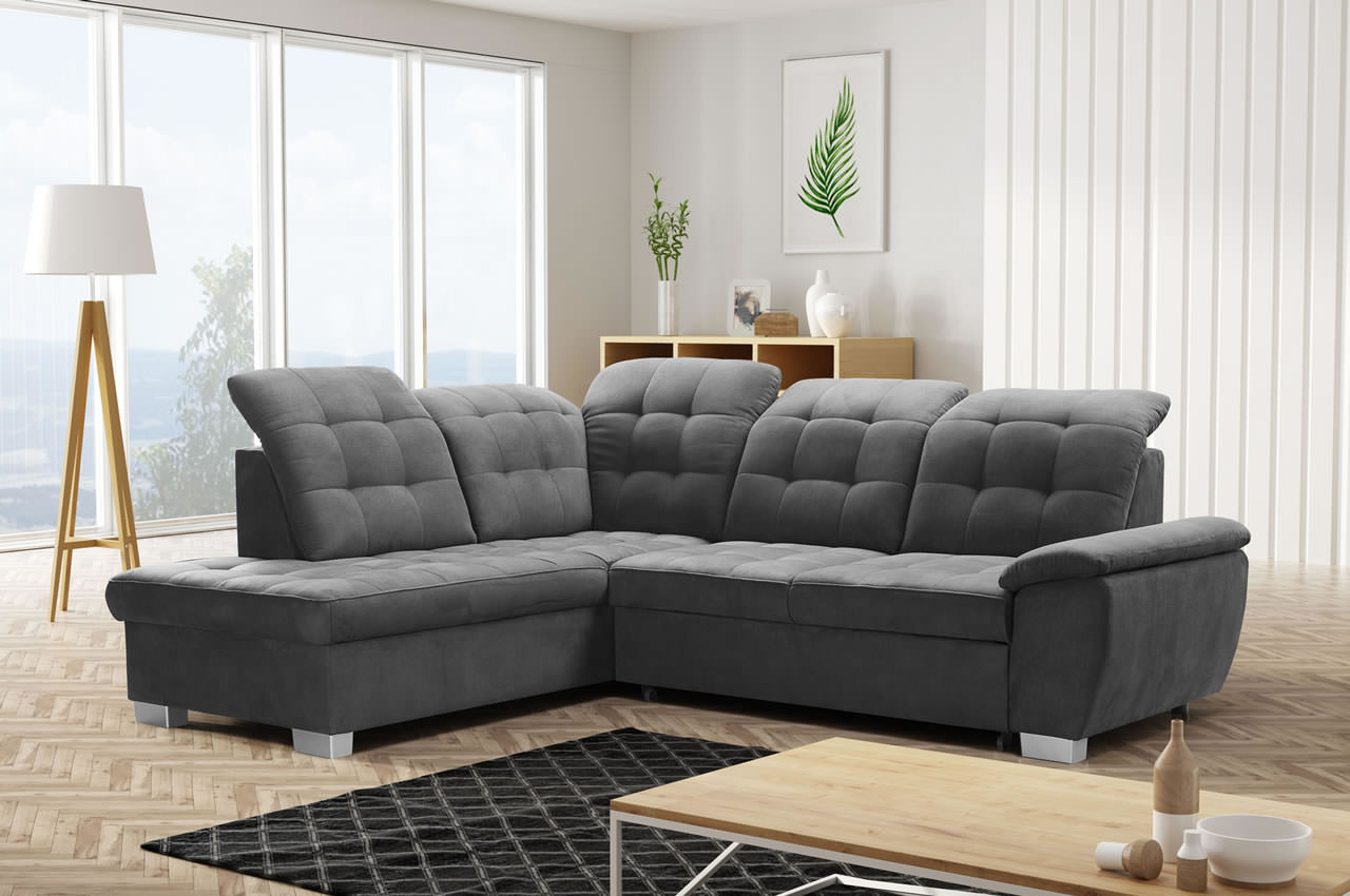 bonny ecksofa links mit schlaffunktion und bettkasten canyon 96 anthrazit