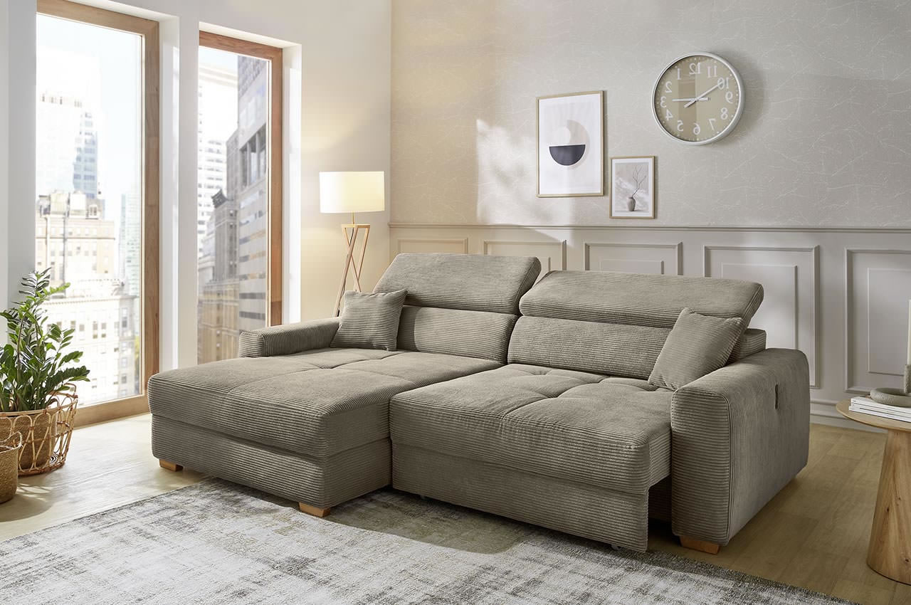 slider ecksofa variante links 426 18 taupe milieubild schlaffunktion 2