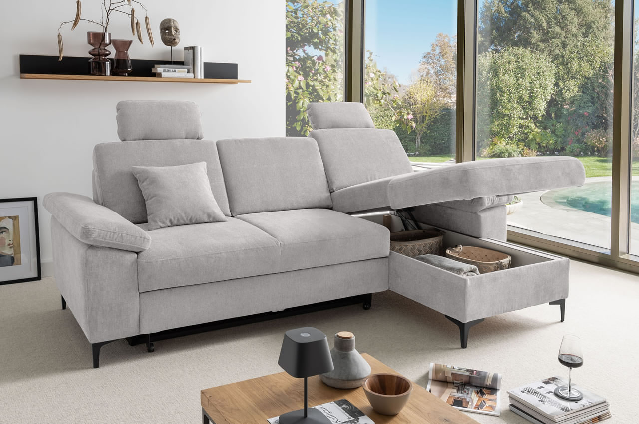 benformato zotti ecksofa rechts coroni 9302 milieubild mit bettkasten