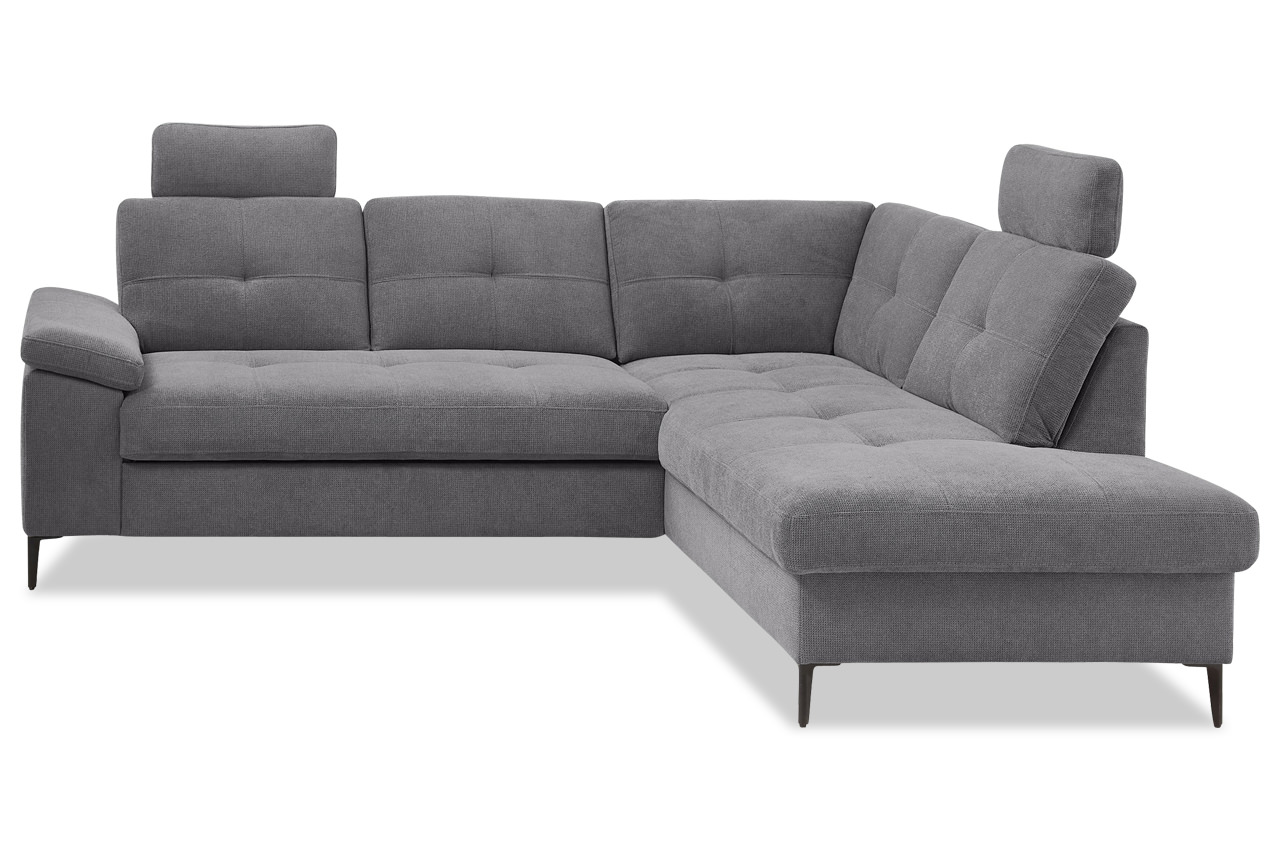wali ecksofa ottomane rechts stoff coroni 9309 dunkelgrau frontansicht