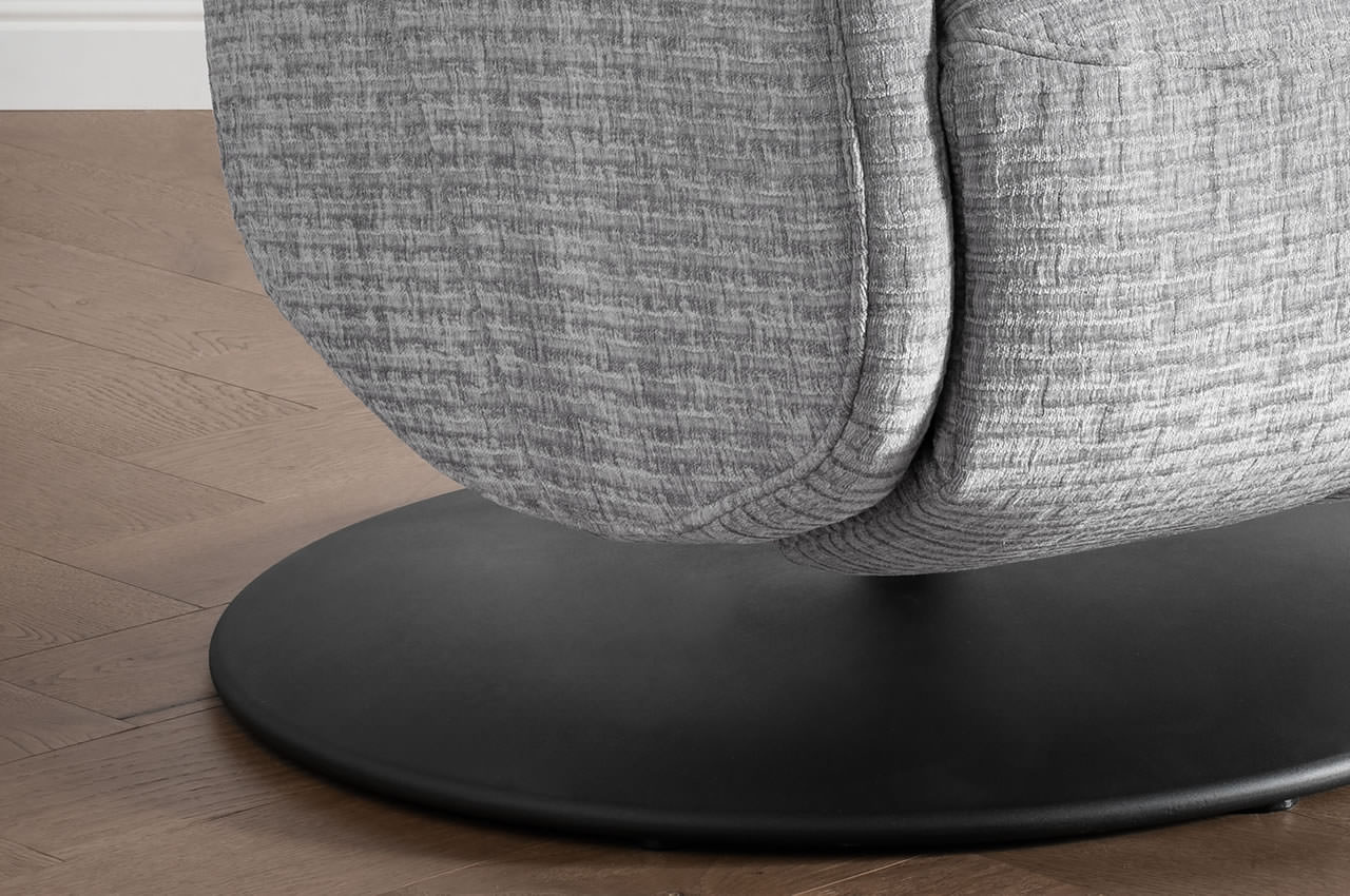 latina sessel relax herz waage funktion paradiso 1055 grau detailbild drehfuss
