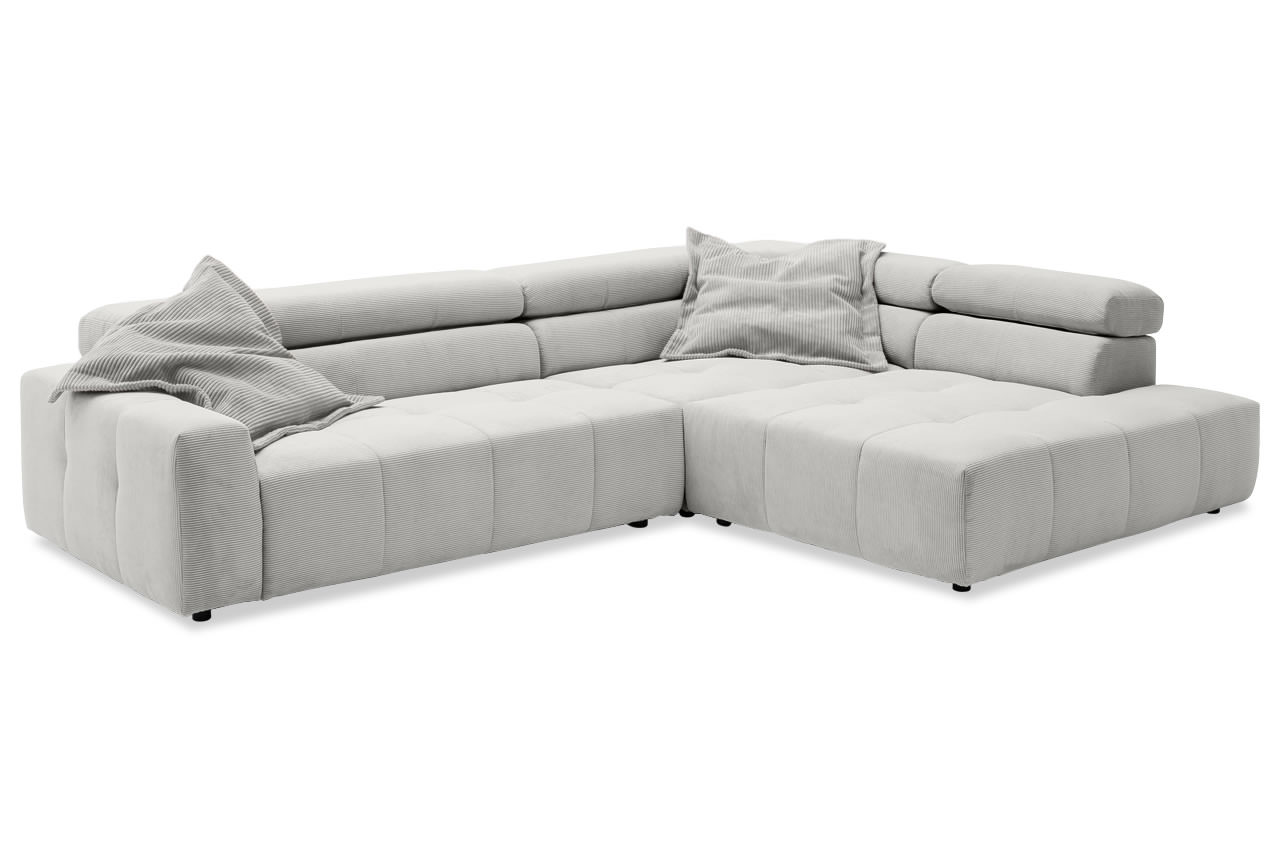 Feincord Silber