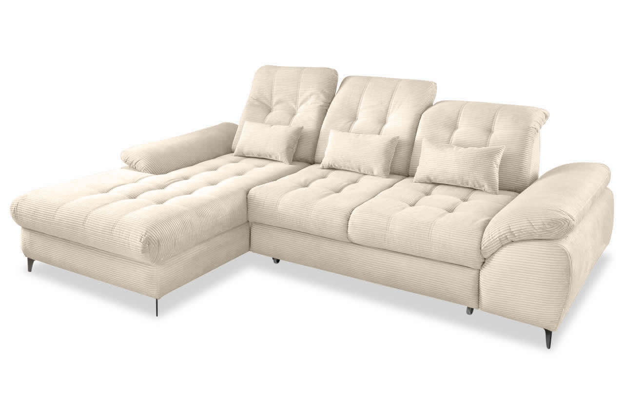 benformato delphino ecksofa variante links cord 4808 beige