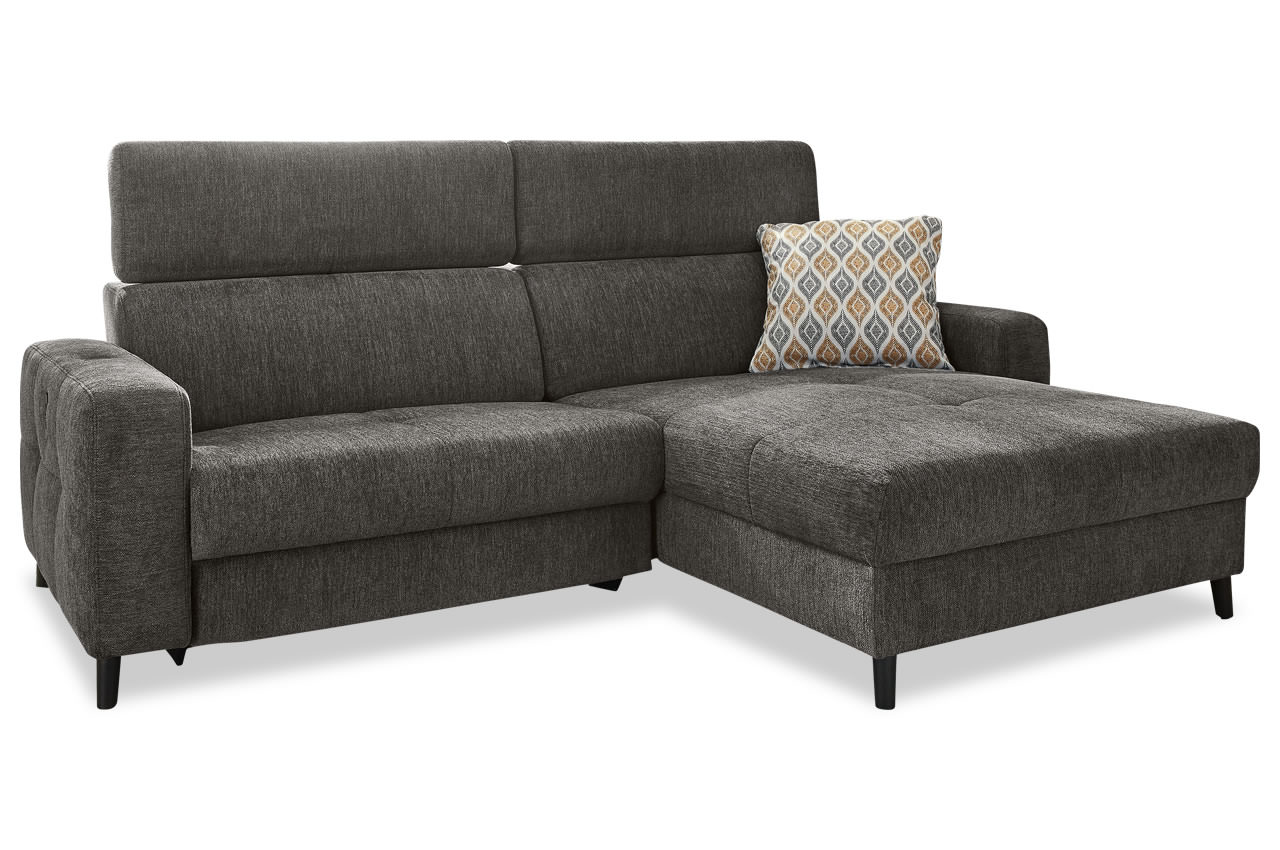 ecksofa doppio rechts stoff 444 09 grau mit kopfteilverstellung 3