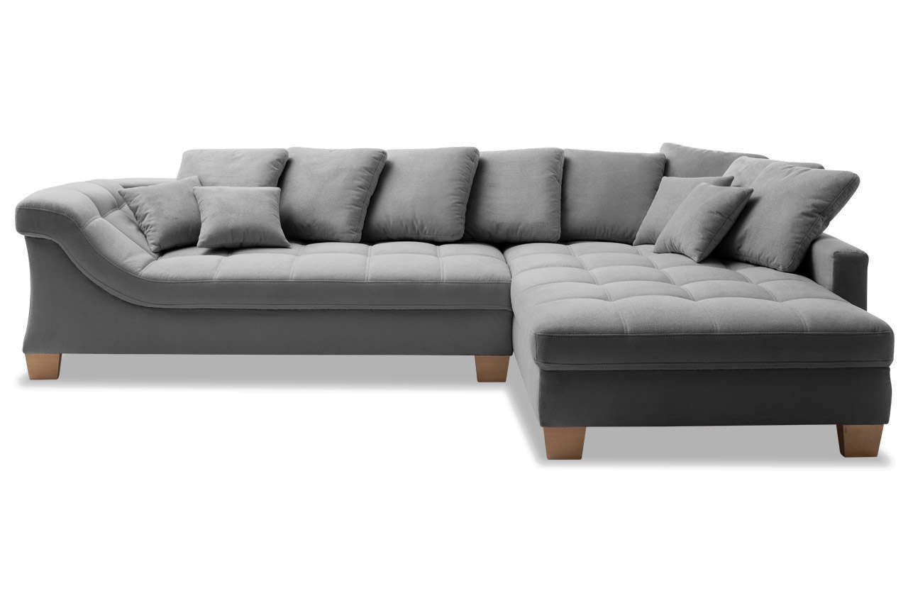 ecksofa bologna rechts stoff miami 06 rock frontansicht ecksofa bologna rechts stoff miami 06 rock frontansicht