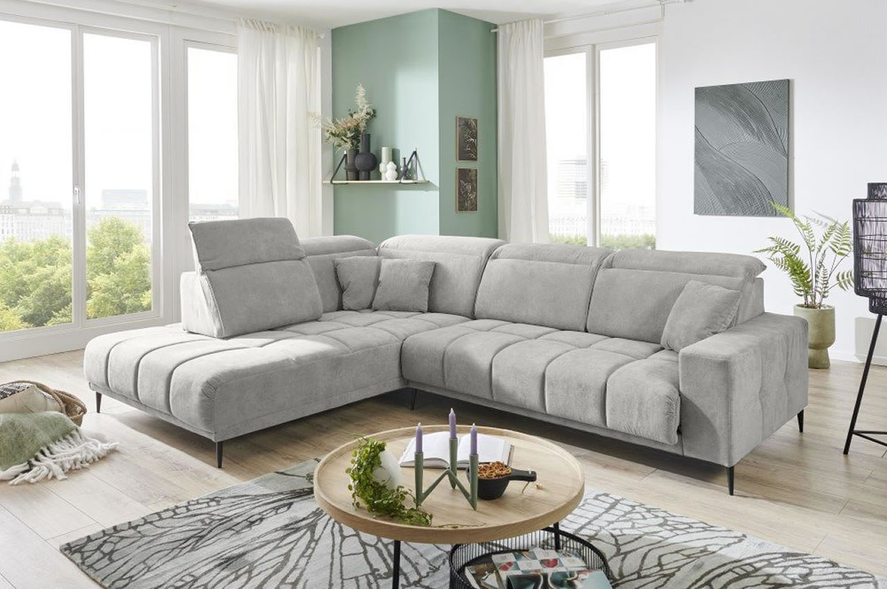 livorno ecksofa mit ottomane links aragon 80 silber milieubild livorno ecksofa mit ottomane links aragon 80 silber milieubild