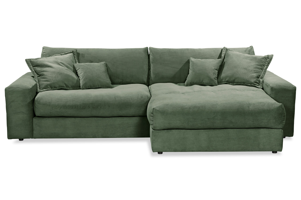 kamil ecksofa rechts feincord fjord 77 winter moss frontansicht