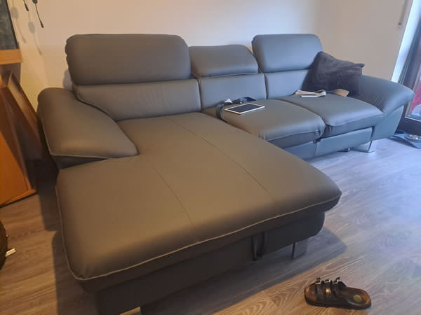 Kundenbild Ecksofa Driver REC Leder COT04 LL M9045BB