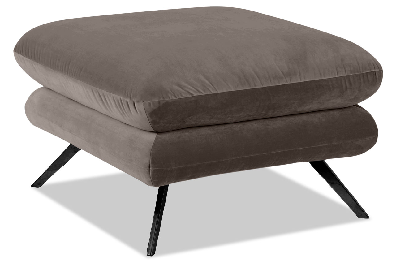hocker sixty velvet stone