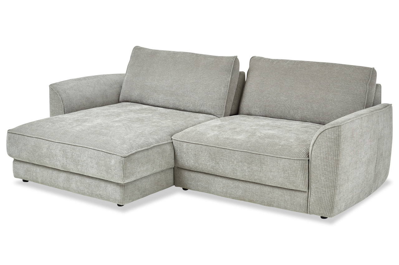 ze em24138 ecksofa links stoff racer silber mit sitztiefenverstellung