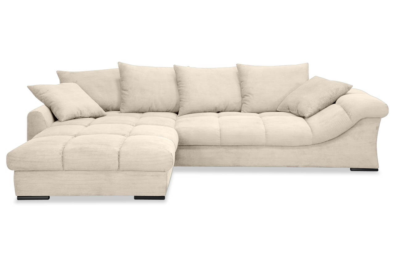 apollo ecksofa links cord stripes 8622 creme frontansicht apollo ecksofa links cord stripes 8622 creme frontansicht