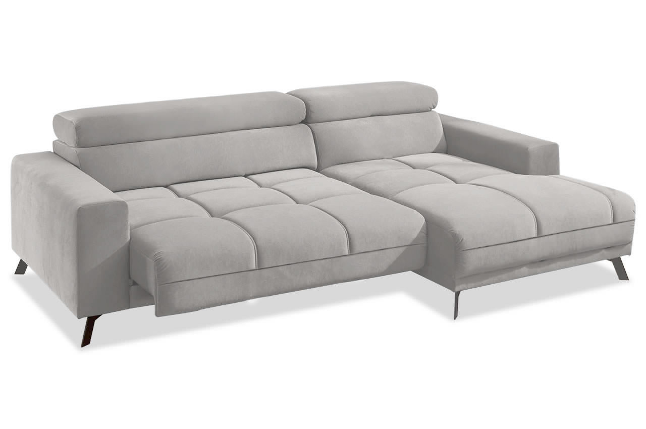 malte ecksofa rechts stoff rocco 105 grau mit sitztiefenverstellung malte ecksofa rechts stoff rocco 105 grau mit sitztiefenverstellung