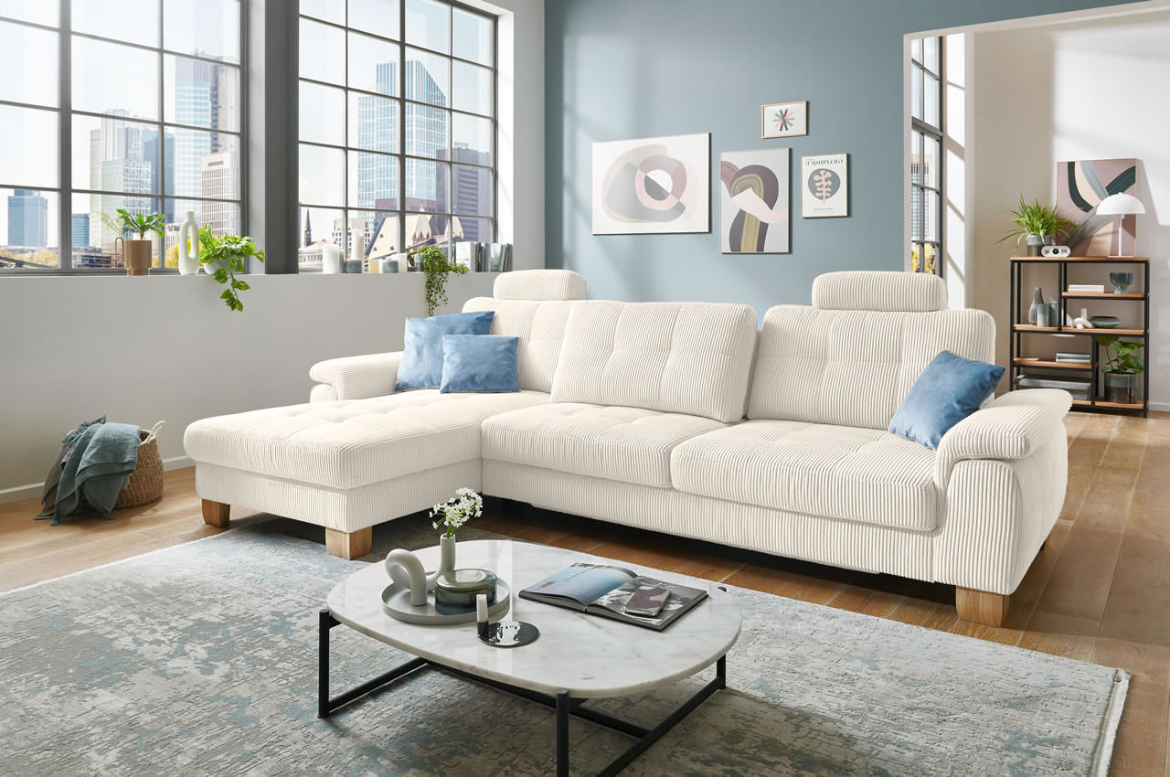 pp la19101 landart ewian ecksofa links cord natur milieu mit sitztiefenverstellung